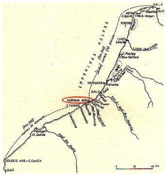 Localizzazione del promontorio Ermeo